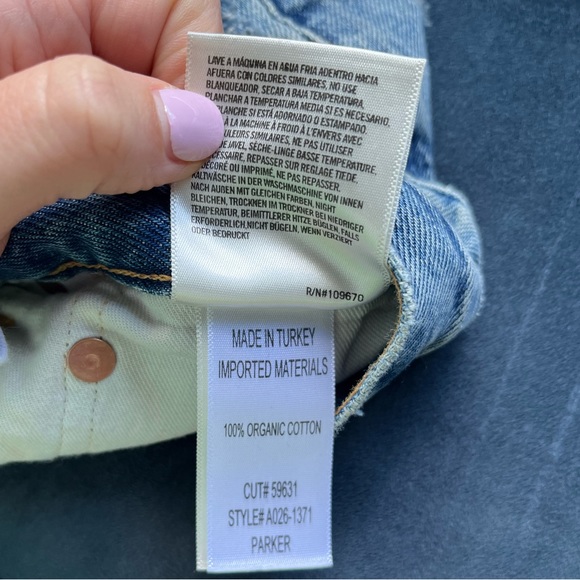 NWOT AGolde Parker Denim Shorts - Picture 5 of 5